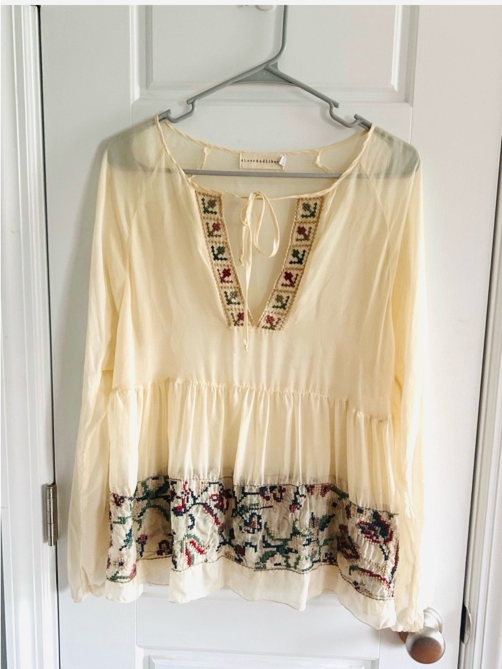 Johnny Was For Love & Liberty | 100% Silk Embroidered Boho Dream Tunic